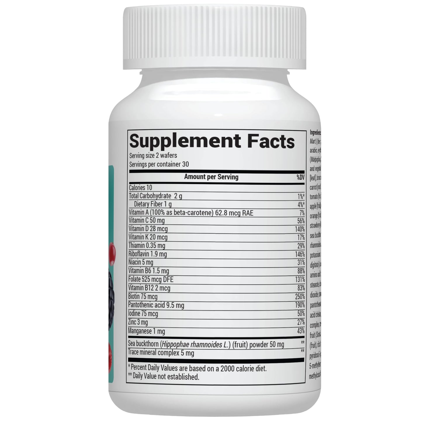 Envase multivitaminas para niños Dr Berg