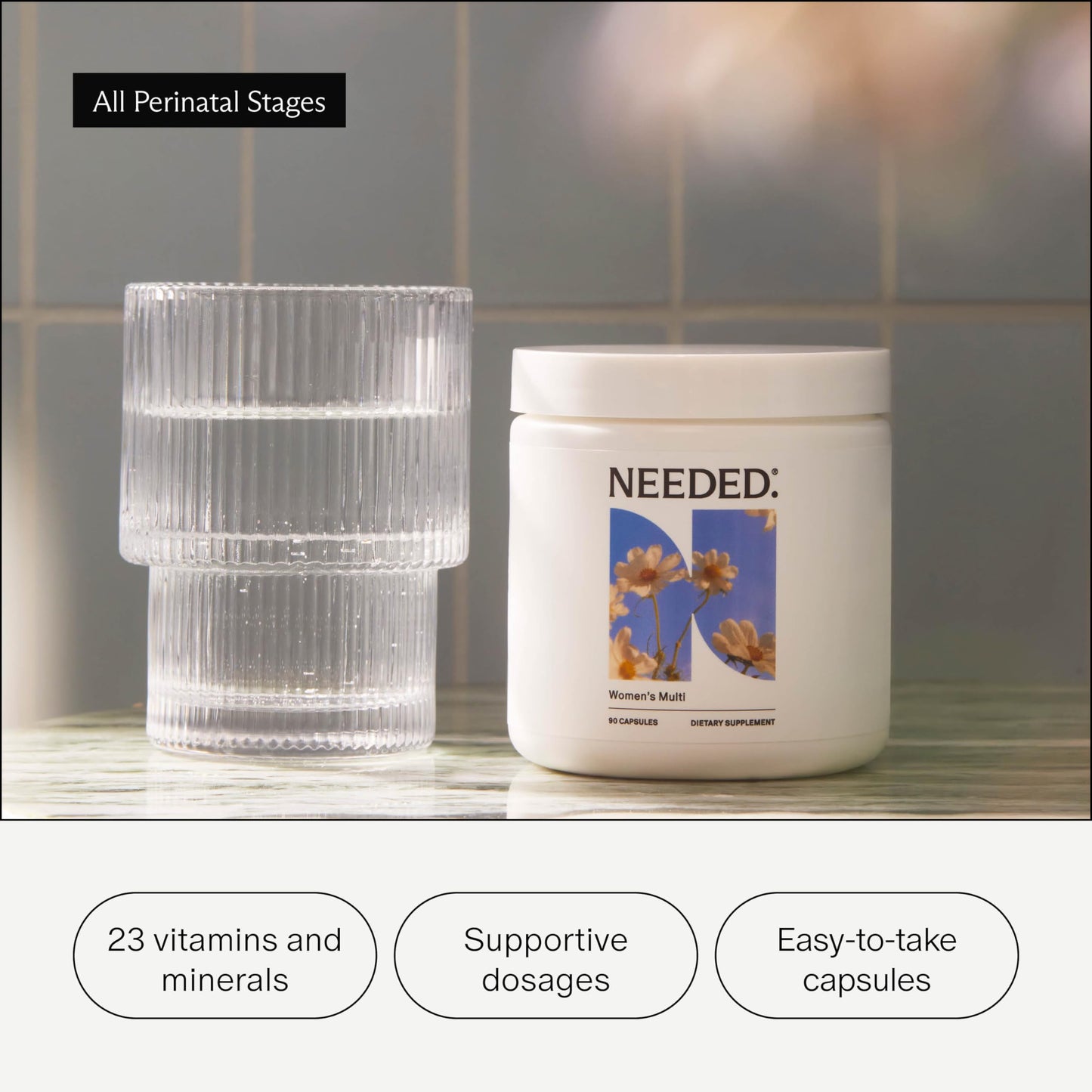 envase multivitamínico needed entorno natural
