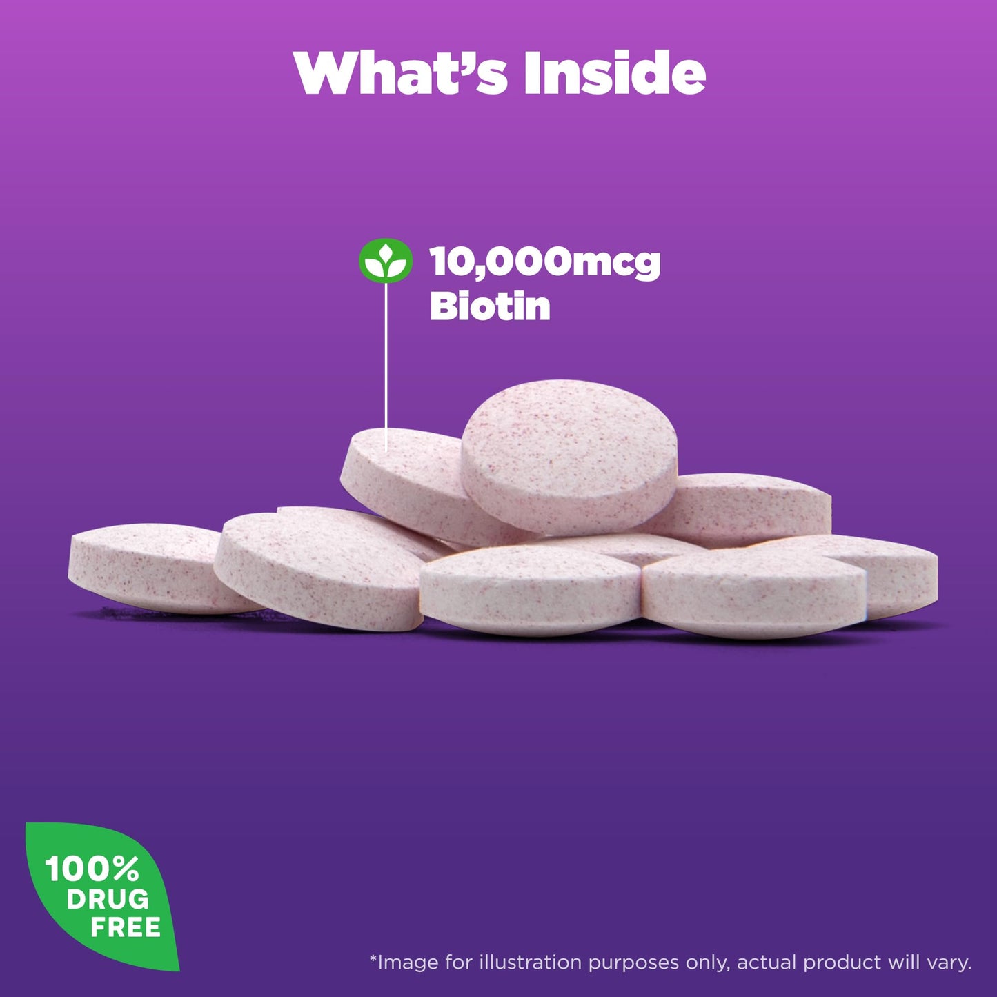 Envase Natrol Biotina lado etiqueta