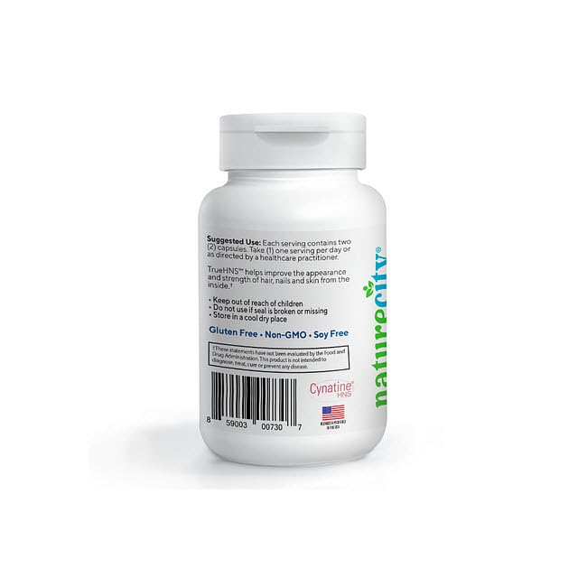 Envase NatureCity True-HNS con 120 cápsulas vegetales