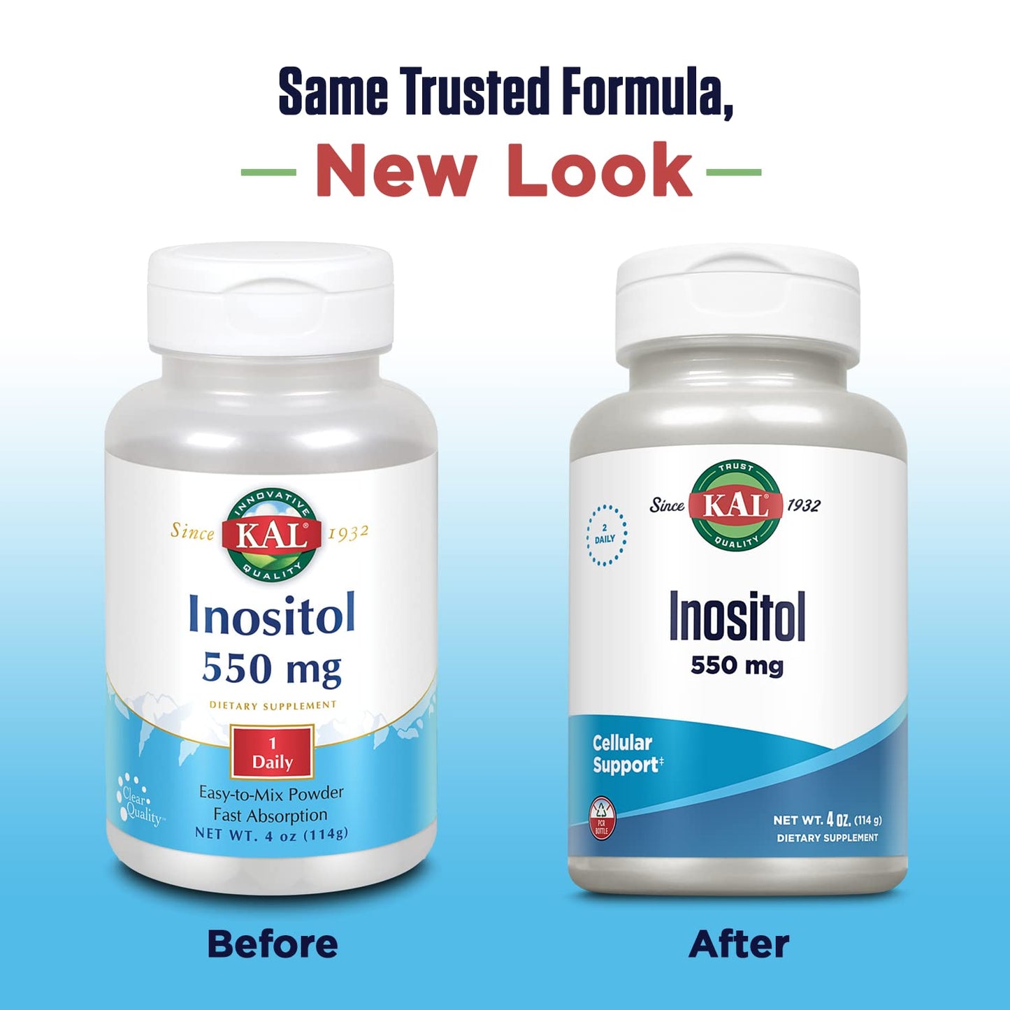 Envase polvo KAL inositol para apoyo celular y energía