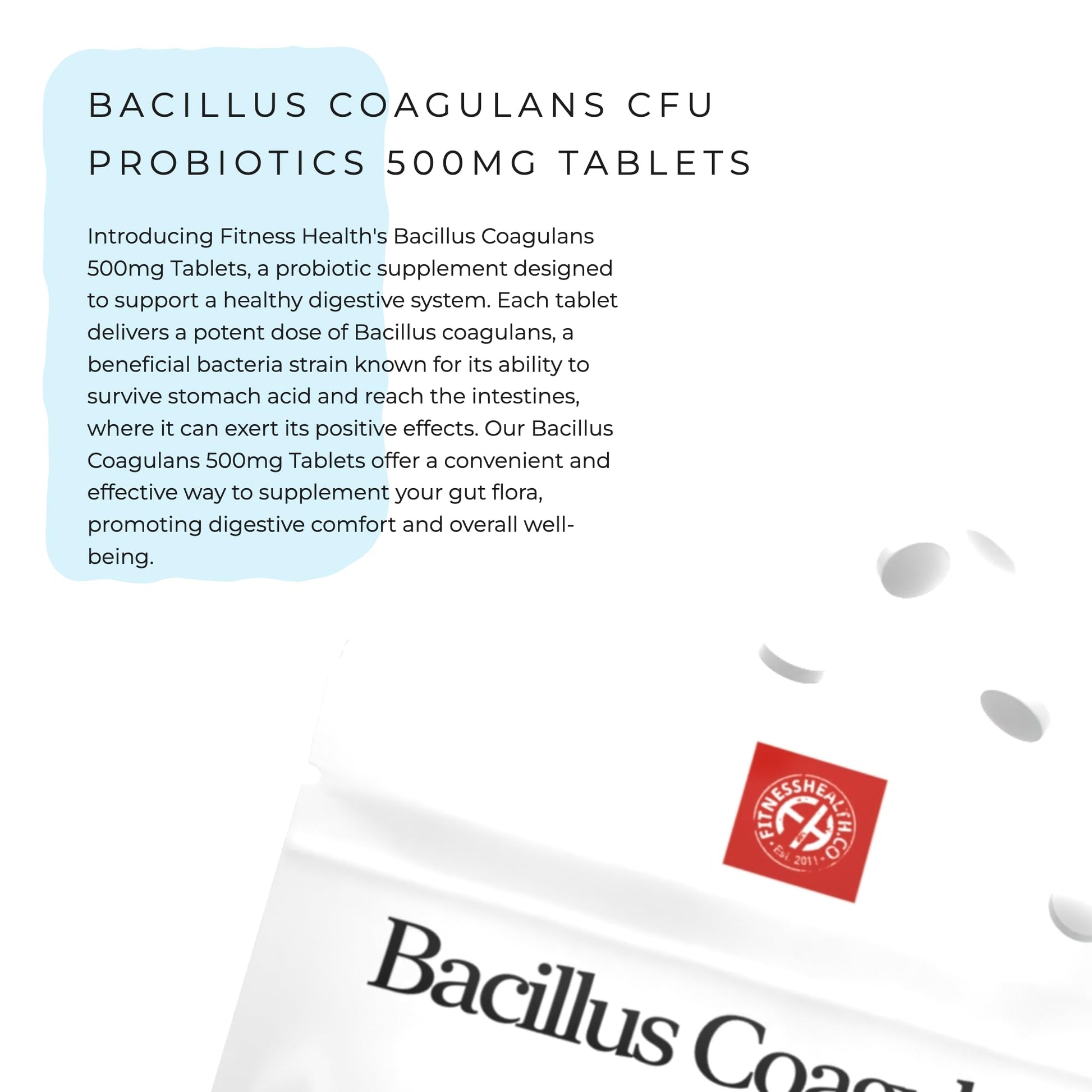 Envase de probióticos Bacillus Coagulans para hombres y mujeres