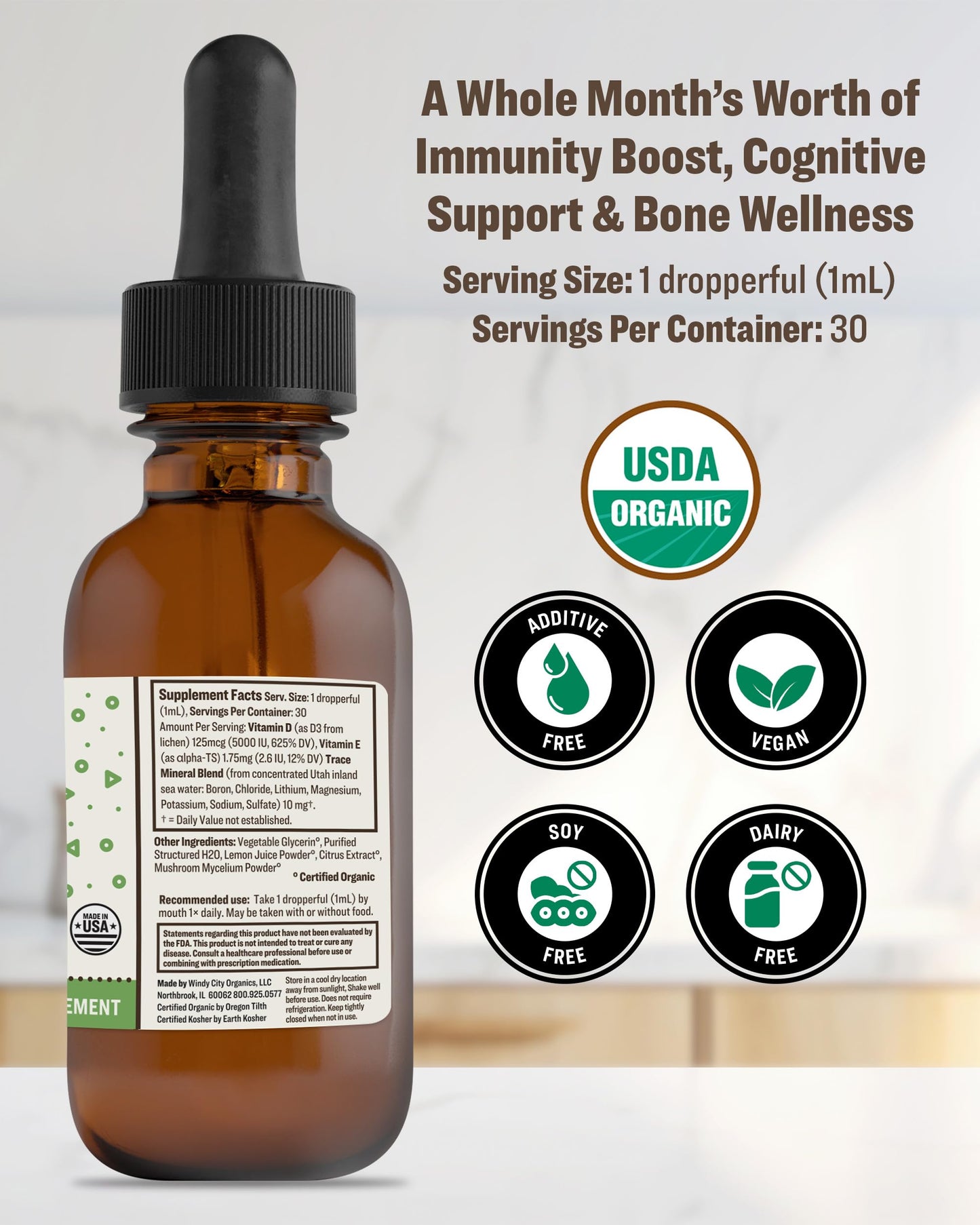 Envase RawGuru complejo vitamina D3 orgánica vista lateral