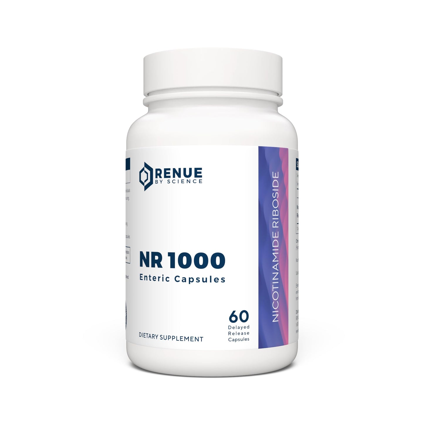 Envase suplemento nicotinamida ribósido renue 60 cápsulas