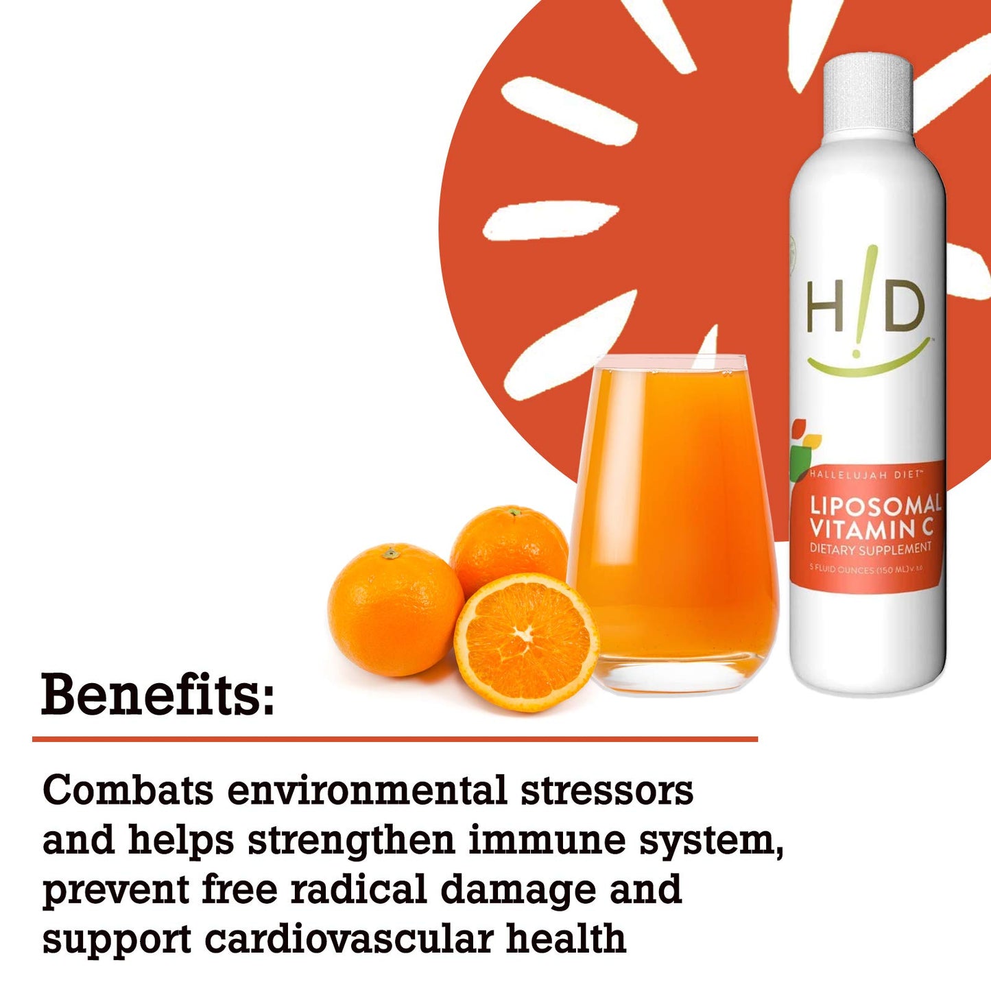 Envase suplemento vitamina c THE HALLELUJAH DIET líquido
