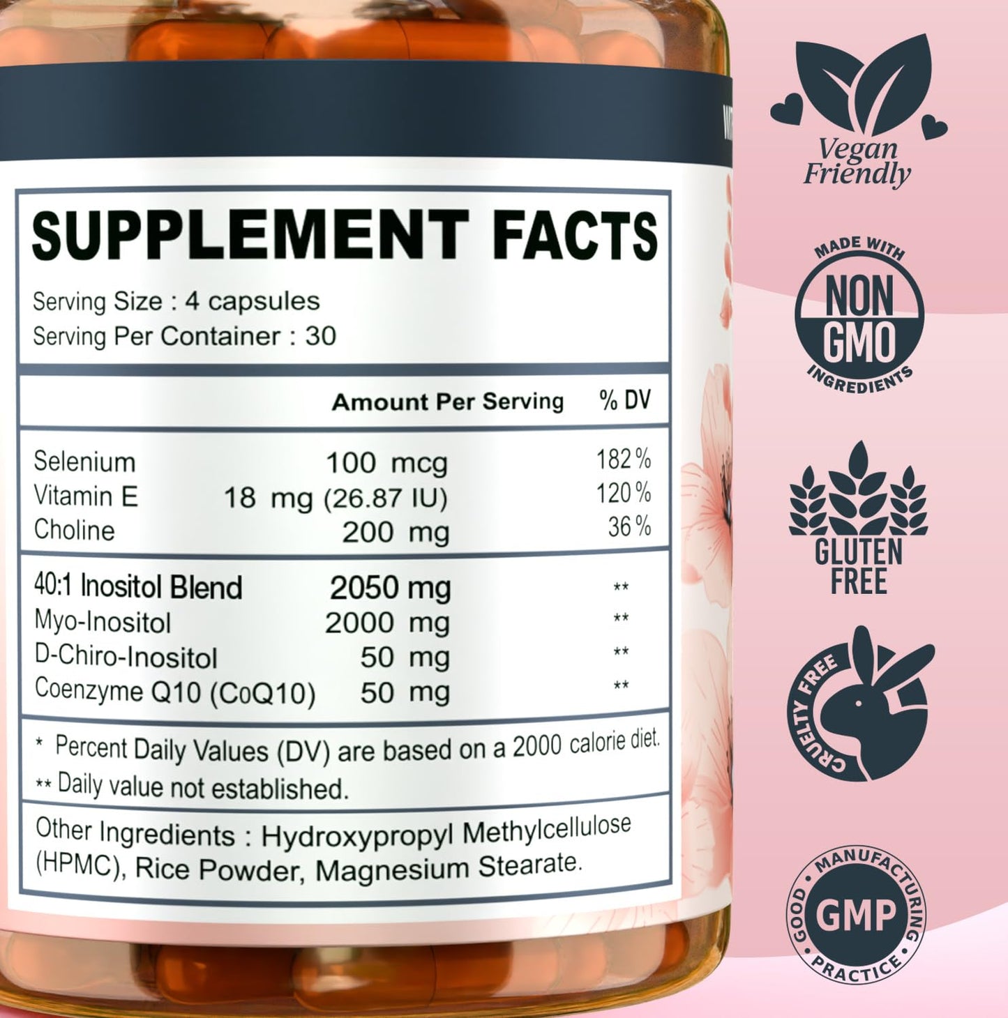 Envase Vitality Labs suplemento hormonal para mujeres
