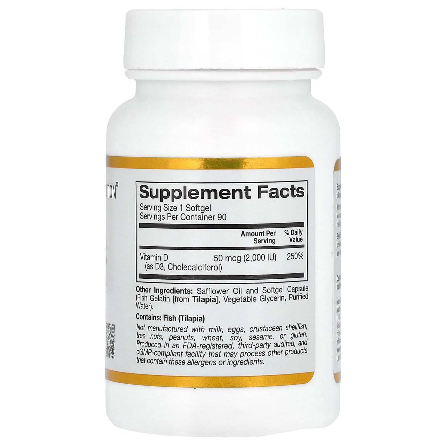 Envase de Vitamina D3 2000 UI