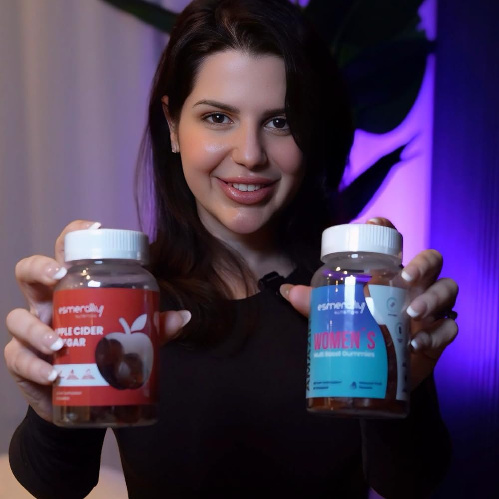 Gomas de vinagre de manzana Esmerally para mujeres activas