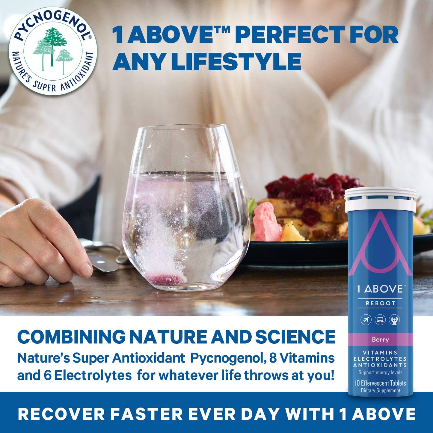 estilo de vida activo con 1ABOVE multivitamínico