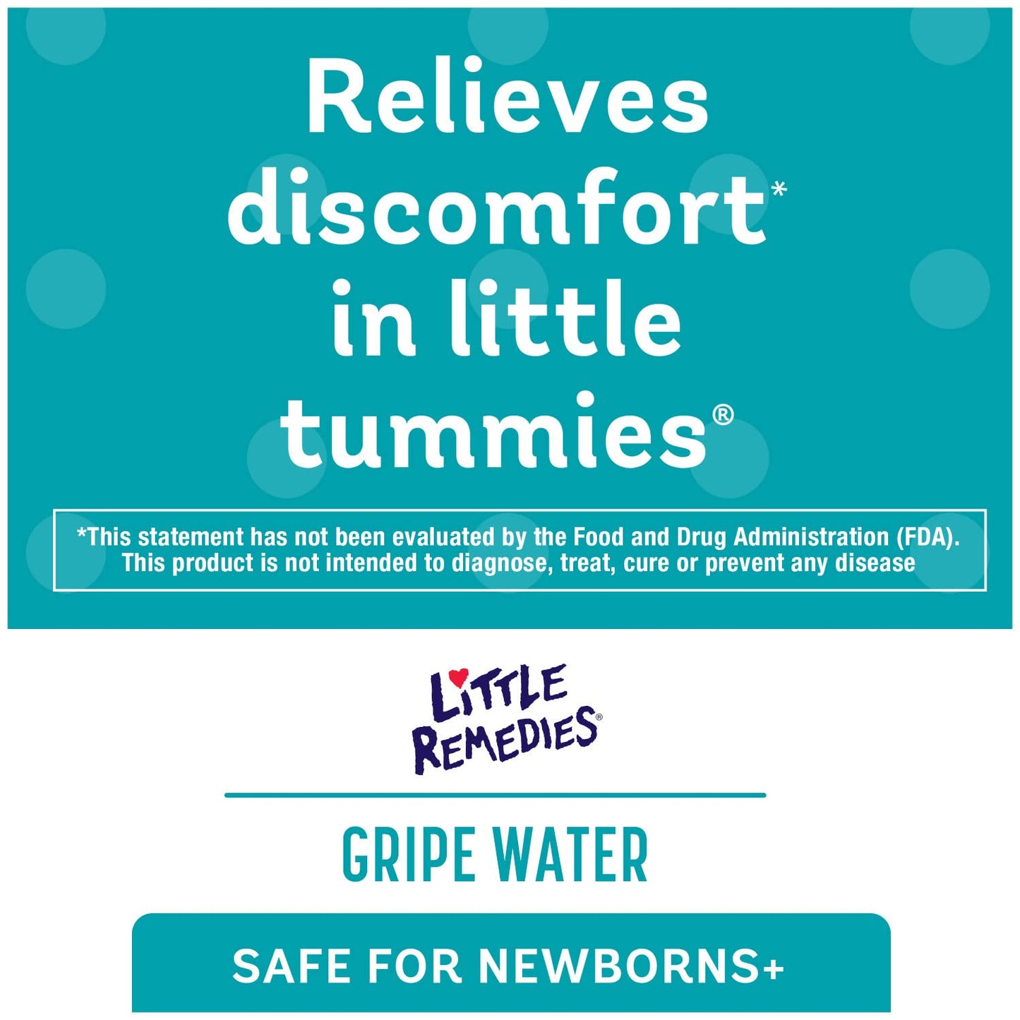 Etiqueta agua de gripe Little Remedies con ingredientes orgánicos