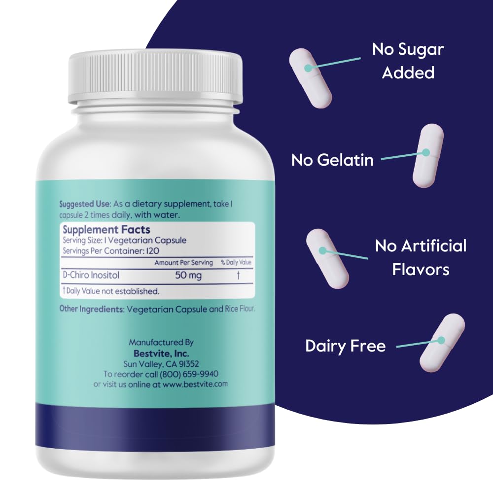 Etiqueta BESTVITE D-Chiro Inositol información nutricional