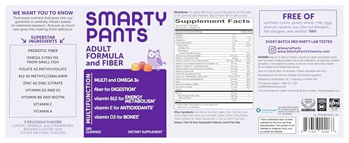 Etiqueta detallada de SmartyPants Fórmula Adulto
