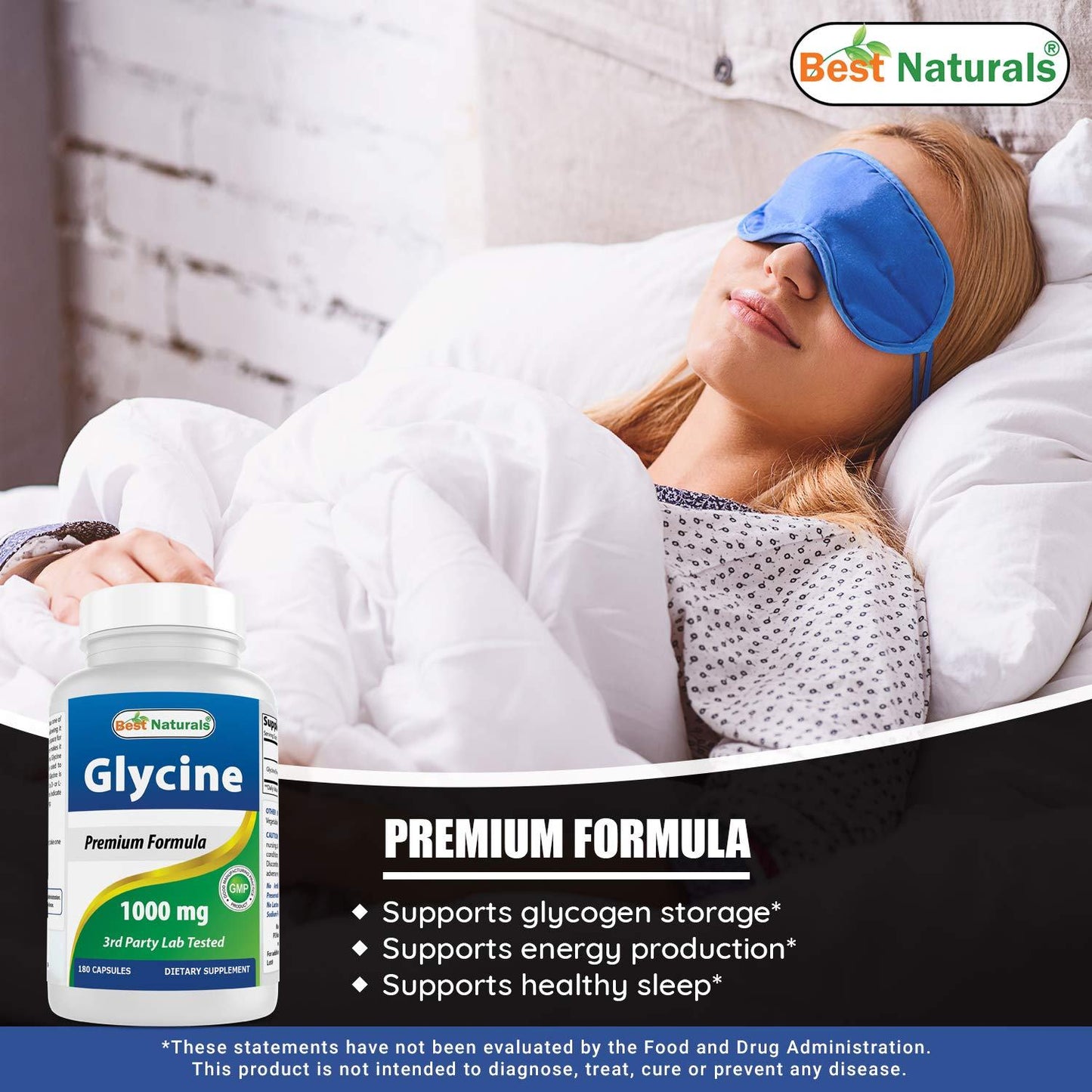 Etiqueta frontal Best Naturals Inositol 1000 mg