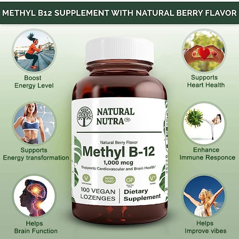 Etiqueta frontal suplemento Natural Nutra Metil B12