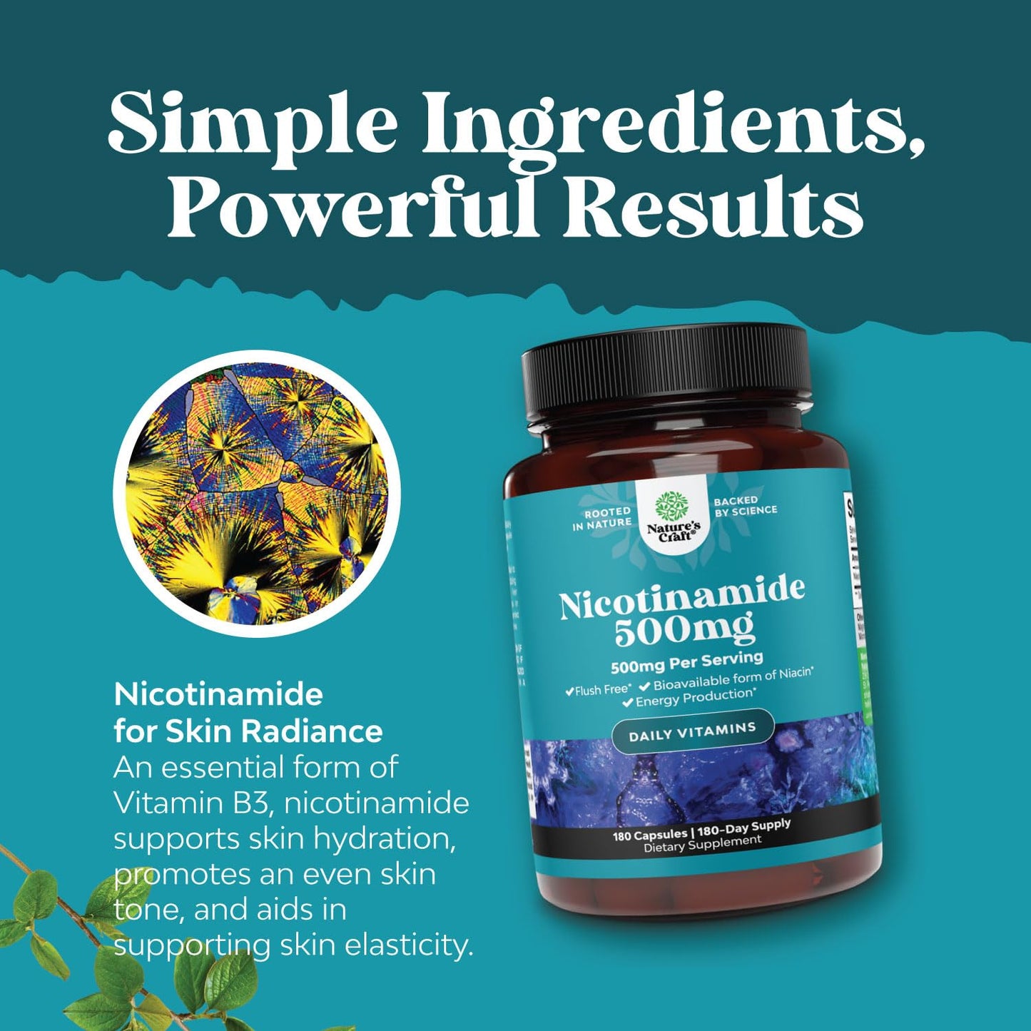Etiqueta frontal suplemento vitamina B3 Natures Craft