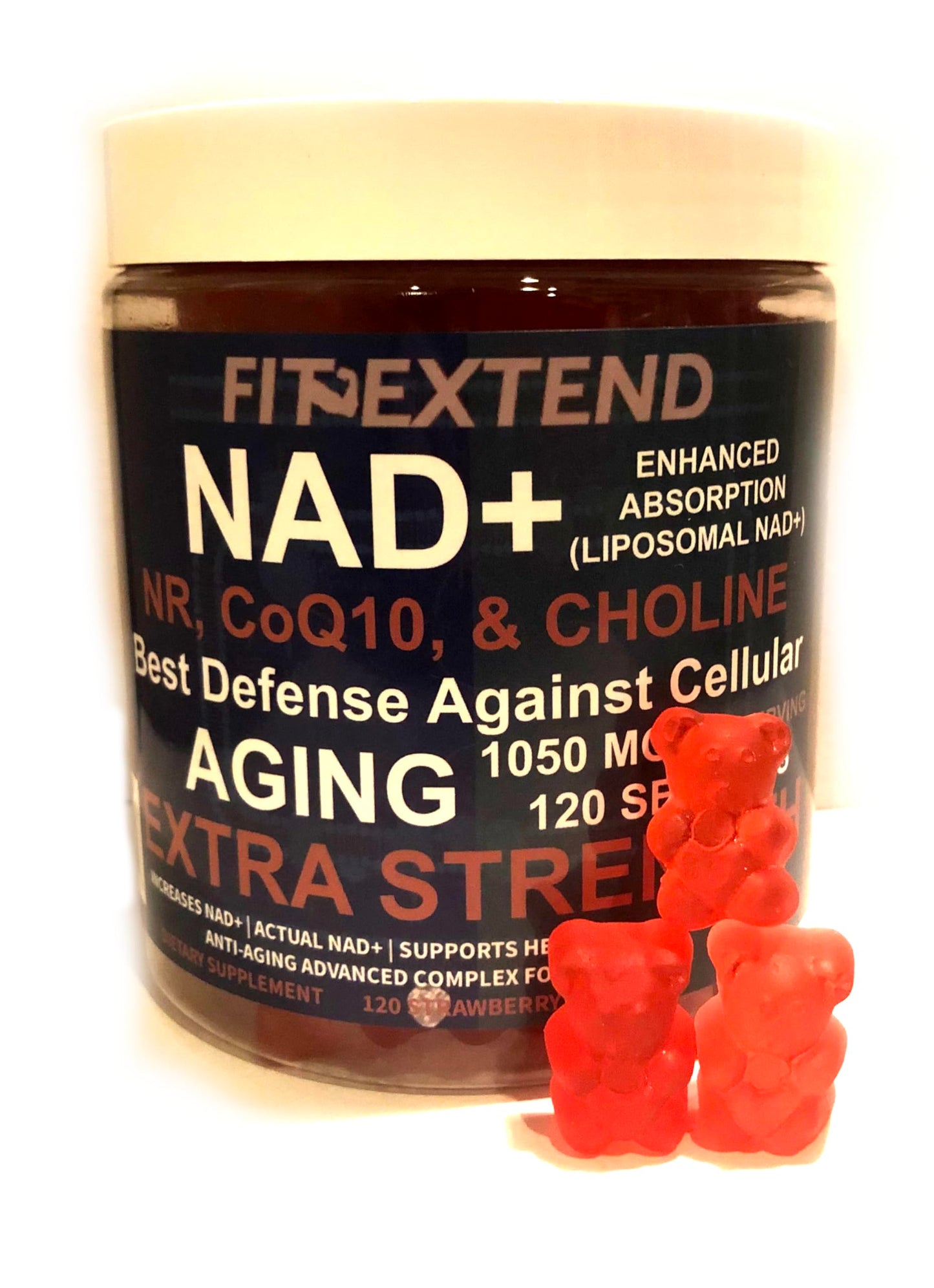 Etiqueta gomitas NAD+ FIT EXTEND anti-edad