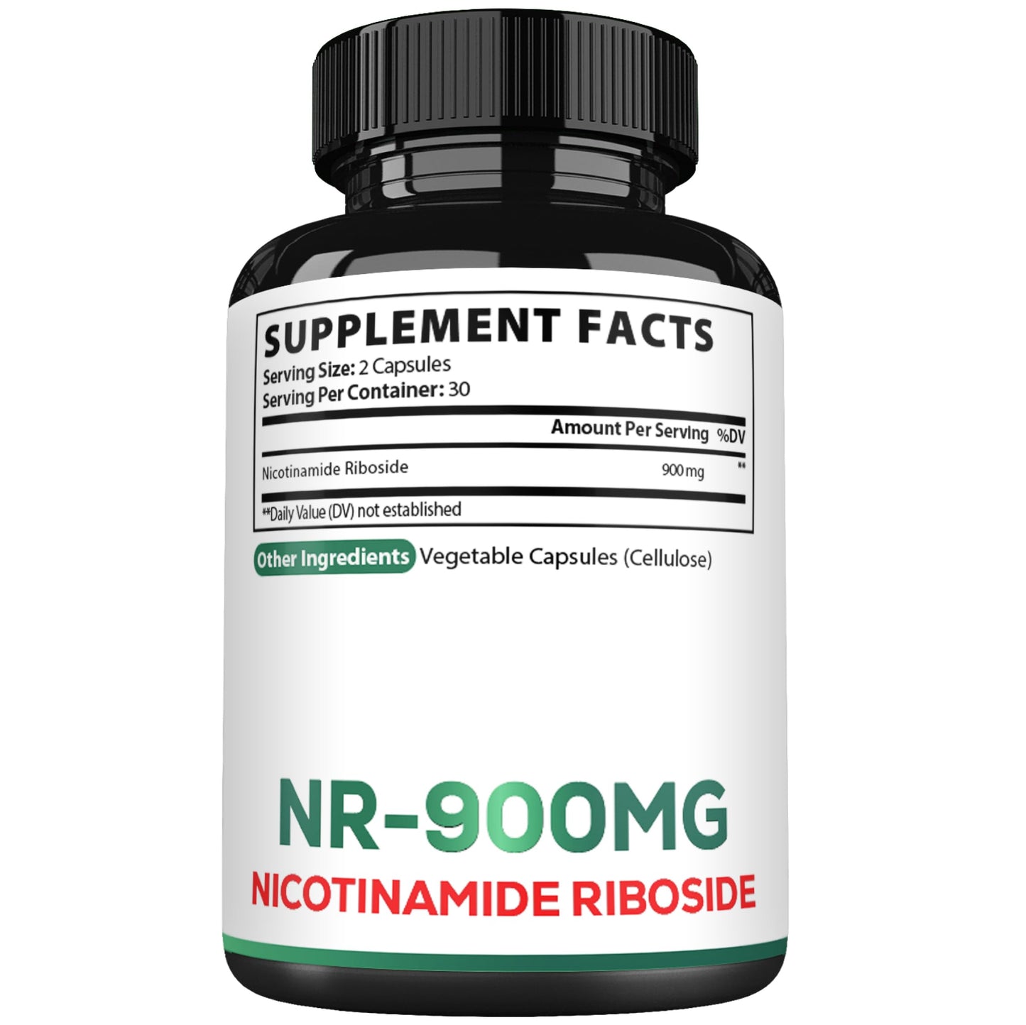 Etiqueta con información de ingredientes suplemento satoomi NAD+