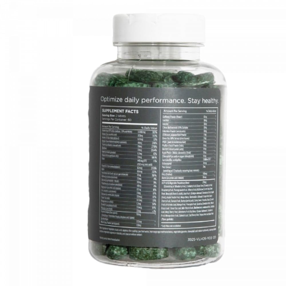Etiqueta de información nutricional Pure for Men
