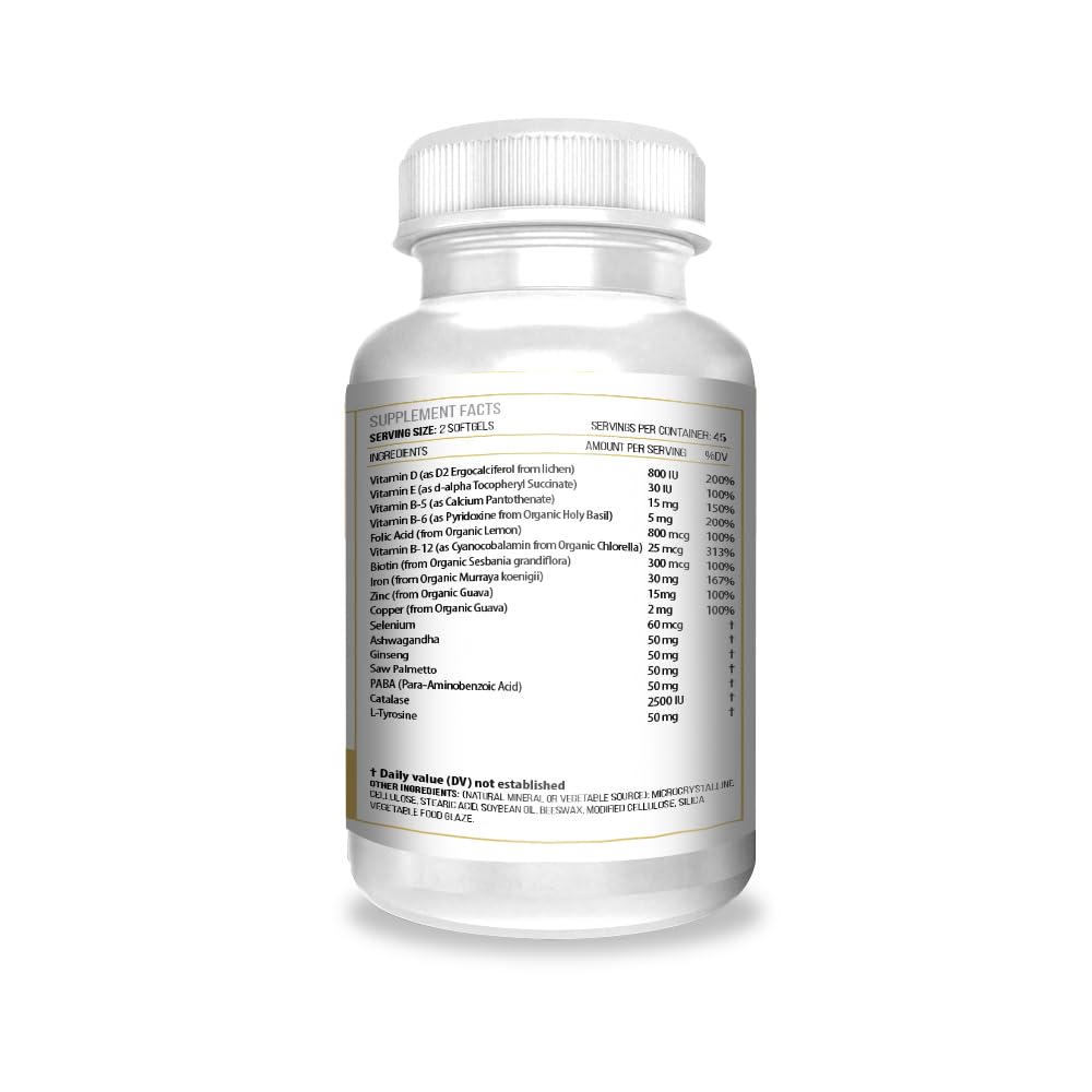 etiqueta de ingredientes del suplemento anti-canas actif