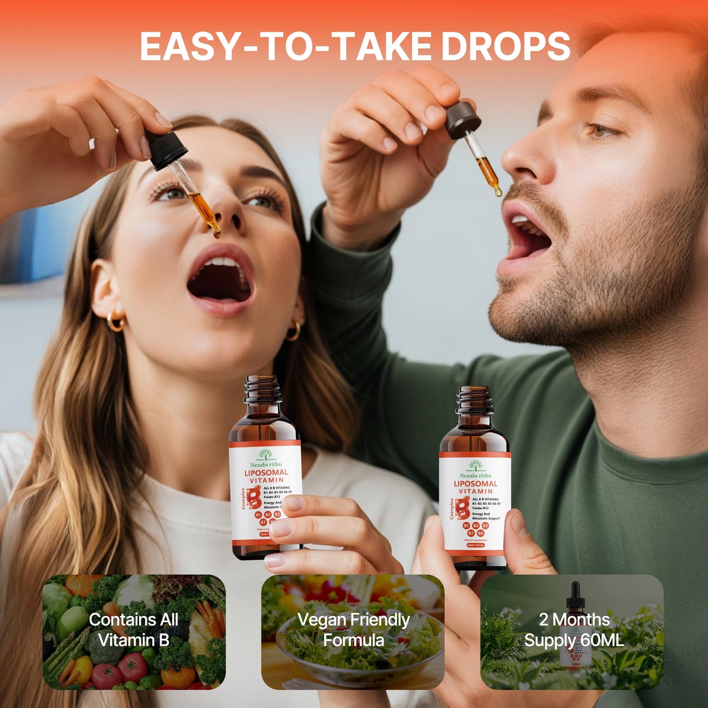 Etiqueta de ingredientes Vitamina B Complejo Líquido