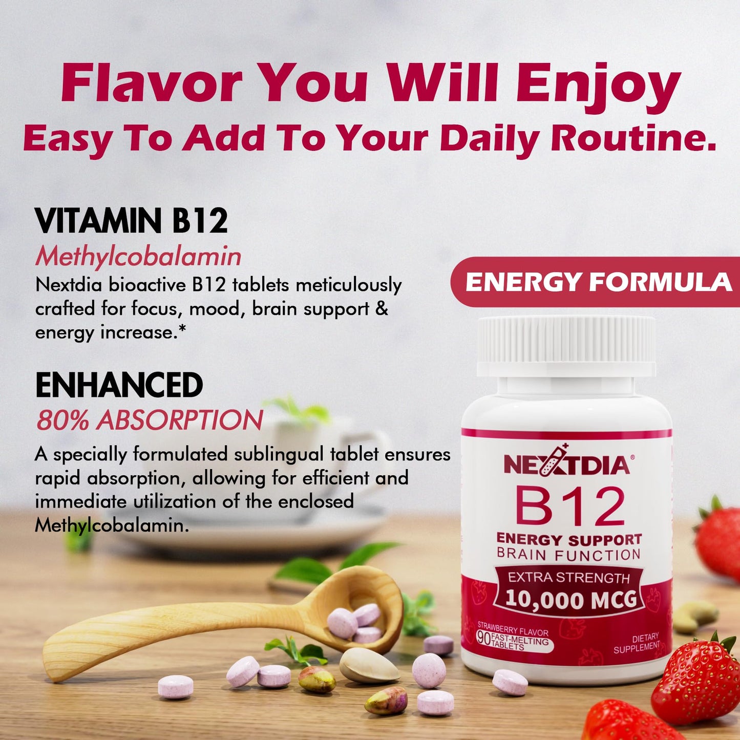 Etiqueta lateral vitamina B12 Nextdia