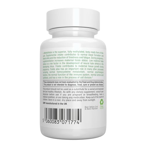Etiqueta limpia igennus metilfolato sin aditivos