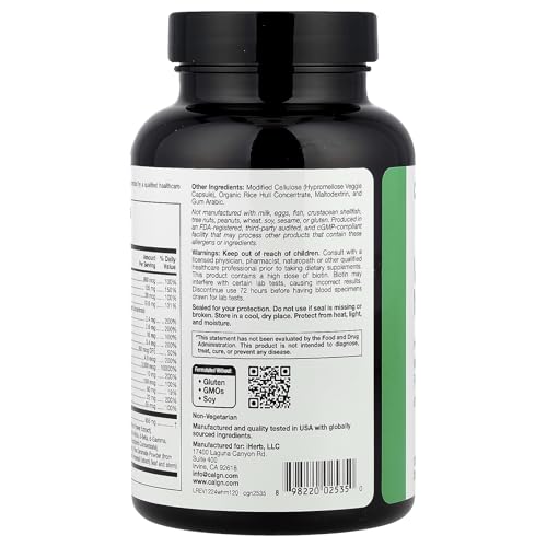 Etiqueta multivitamínico cabello California Gold Nutrition