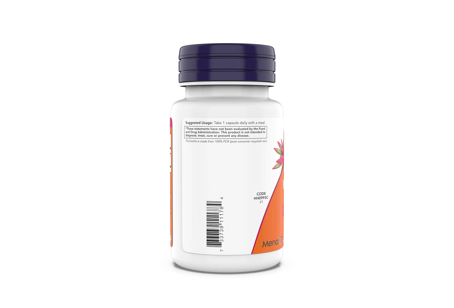 Etiqueta Now MK-7 vitamina K-2 apoyo óseo y cardiovascular