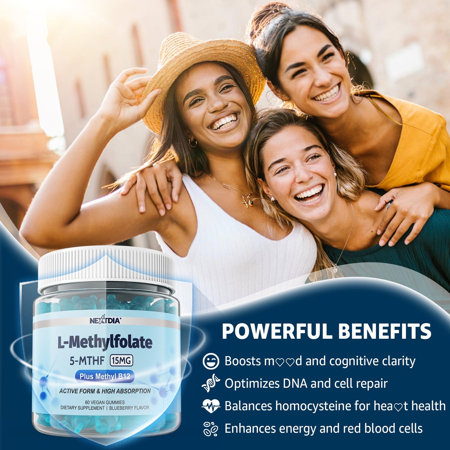 Etiqueta nutricional gomitas nextdia vitamina d3 k2