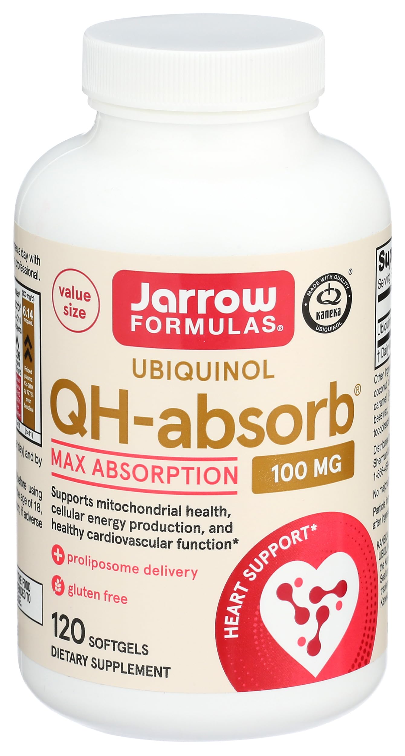 Etiqueta suplemento Jarrow Formulas CoQ10 vitamina D3