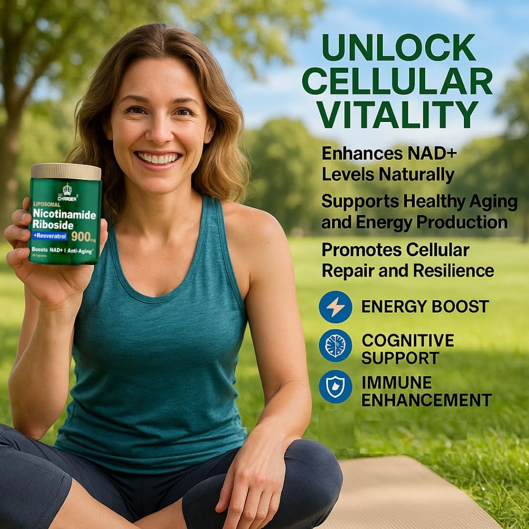 Etiqueta suplemento NAD+ vitamina B3 Cled Charger