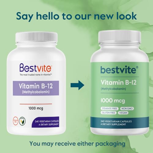 Etiqueta suplemento vitamina B12 metilcobalamina BESTVITE