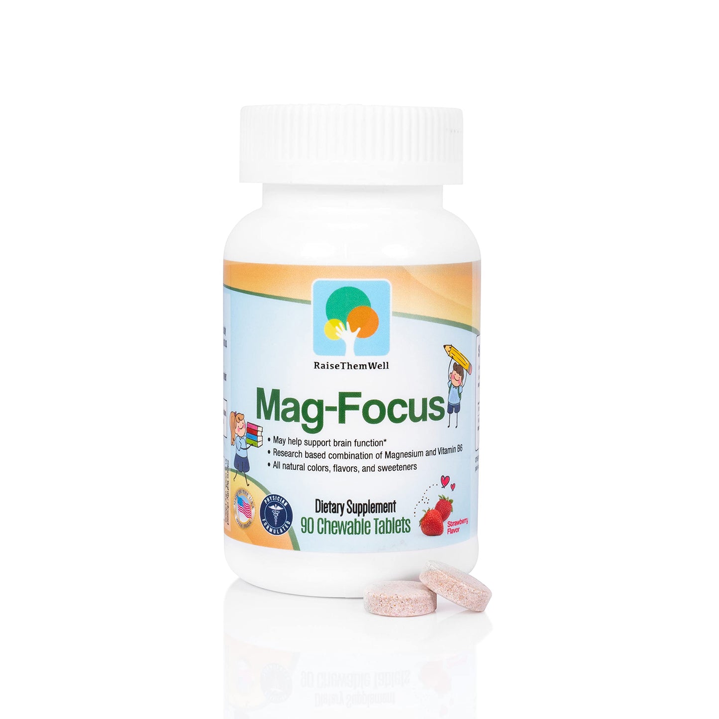 Etiqueta de estas vitaminas masticables para niños.