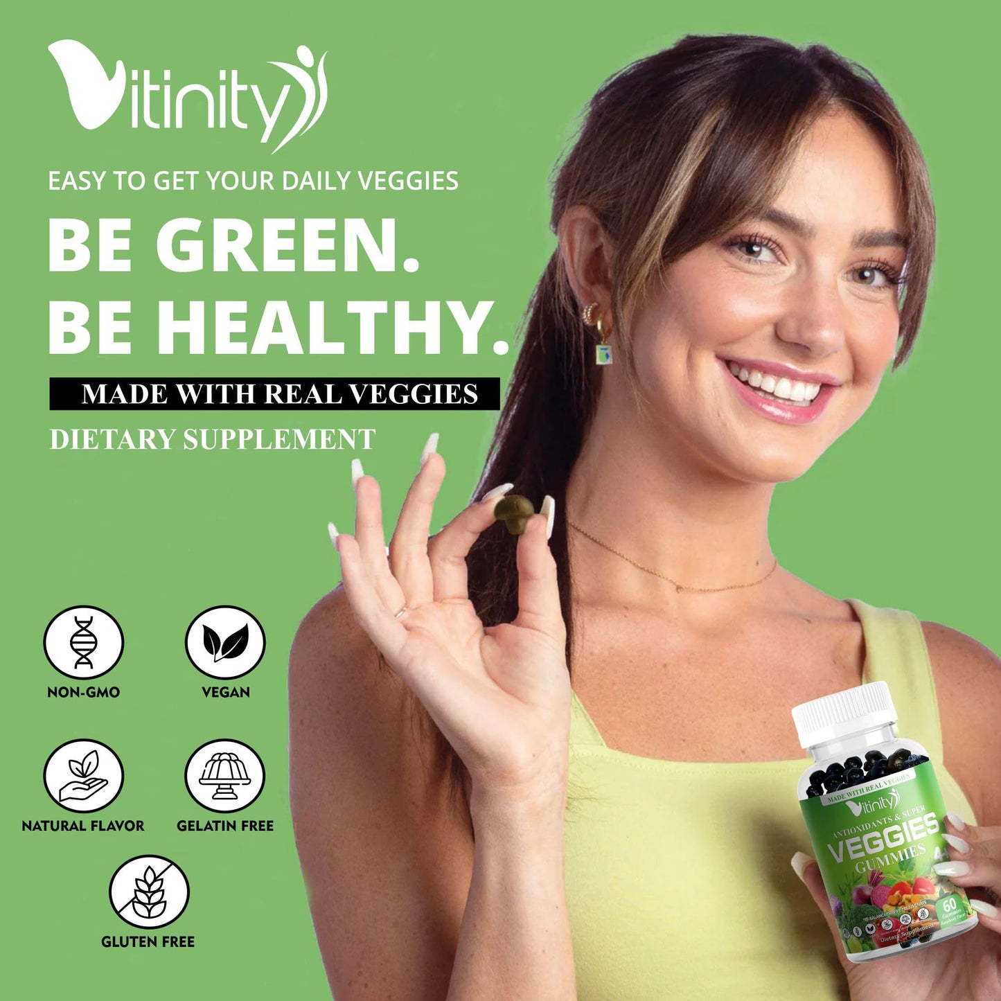 Etiqueta VITINITY organica sin gluten