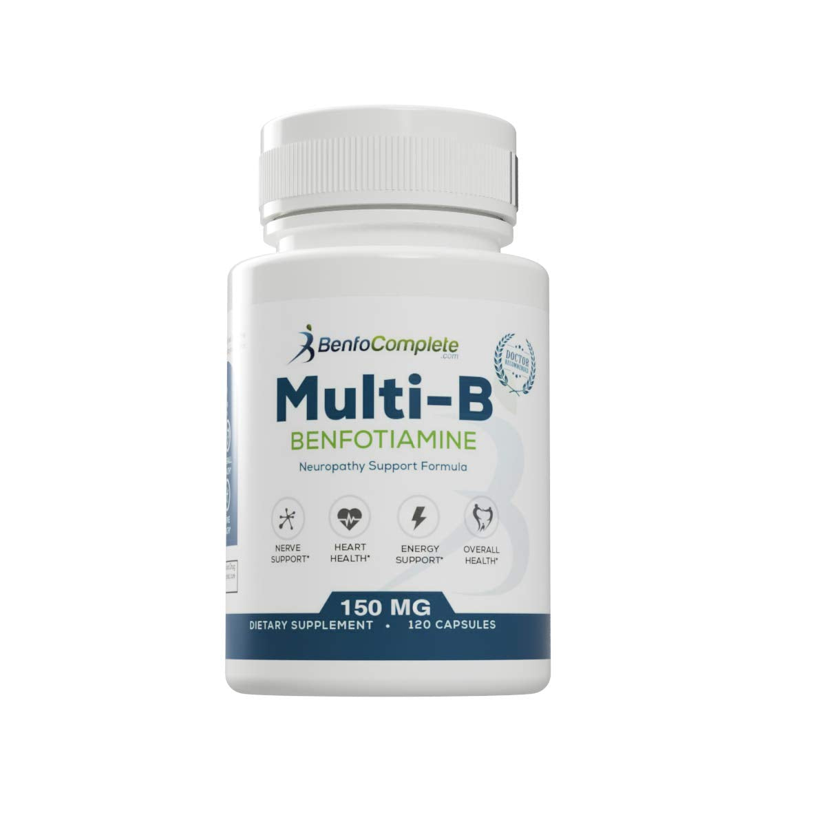 Etiquetas frasco Benfotiamina Multi-B 150 mg cápsulas paquete 3