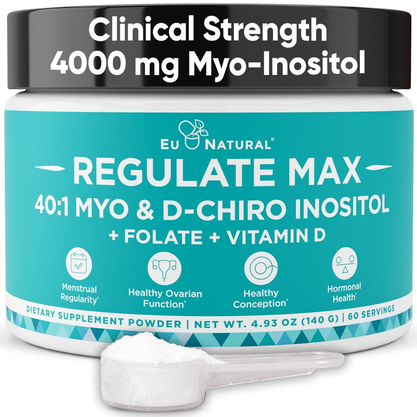 Eu Natural Regulate MAX polvo suplemento hormonal para mujeres