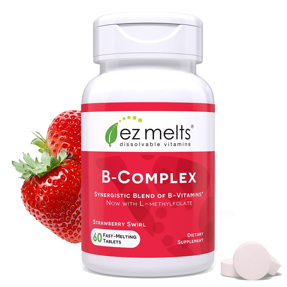 EZ Melts vitaminas B-complex disolubles con metil B12 y folato
