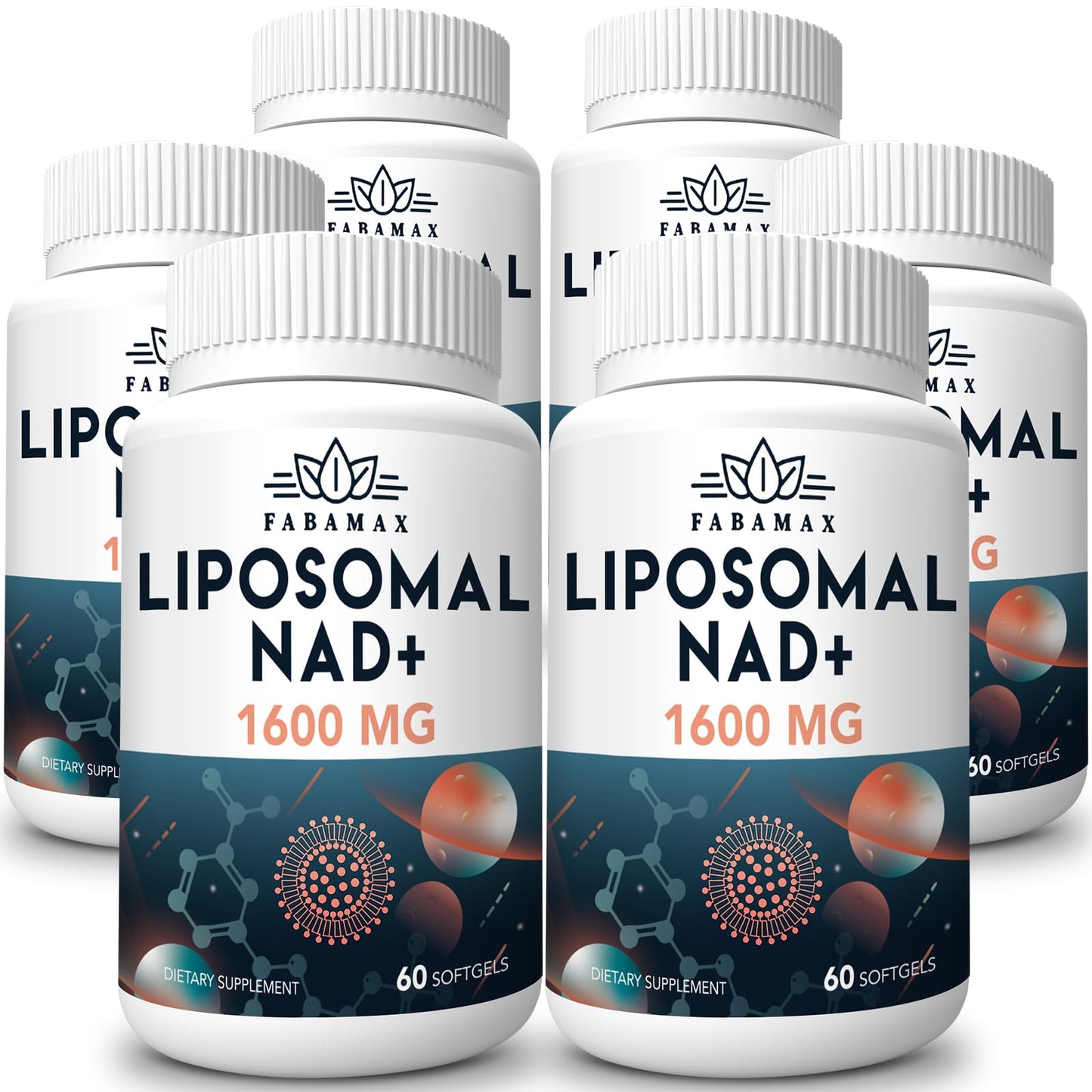Fabamax suplemento NAD+ liposomal 360 cápsulas caja