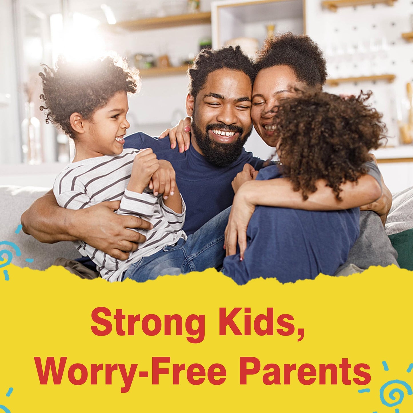 Familia unida disfrutando vida saludable