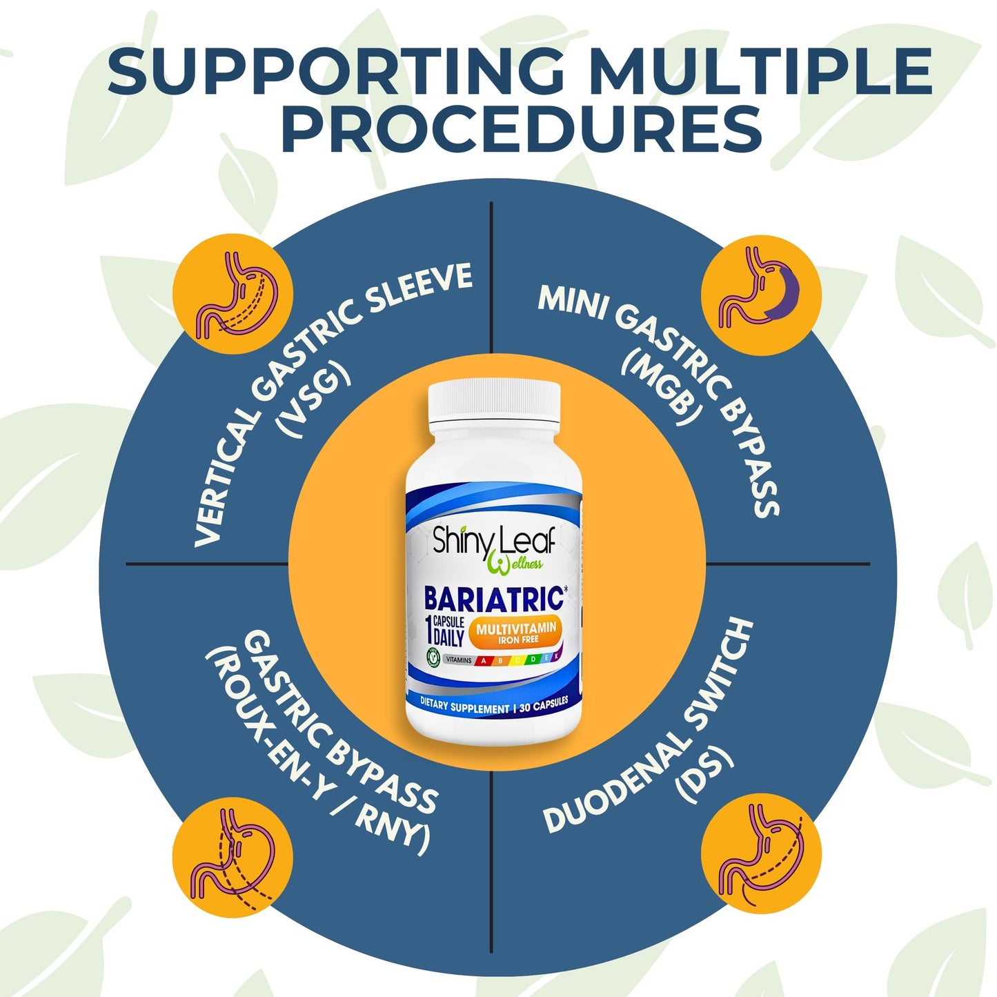 Multivitamínico favoreciendo el cuidado postbariátrico
