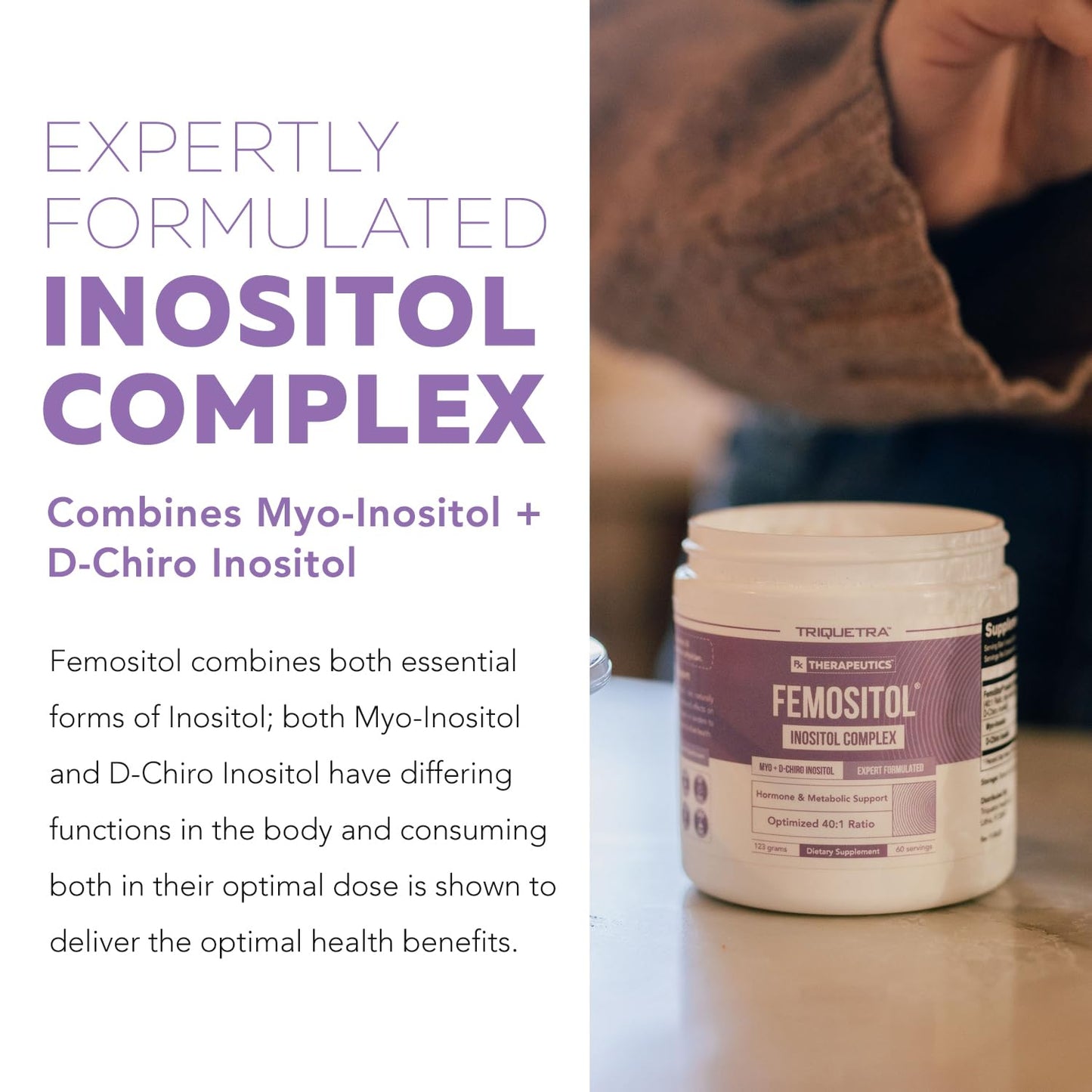 FemoSitol complejo inositol para equilibrio hormonal femenino
