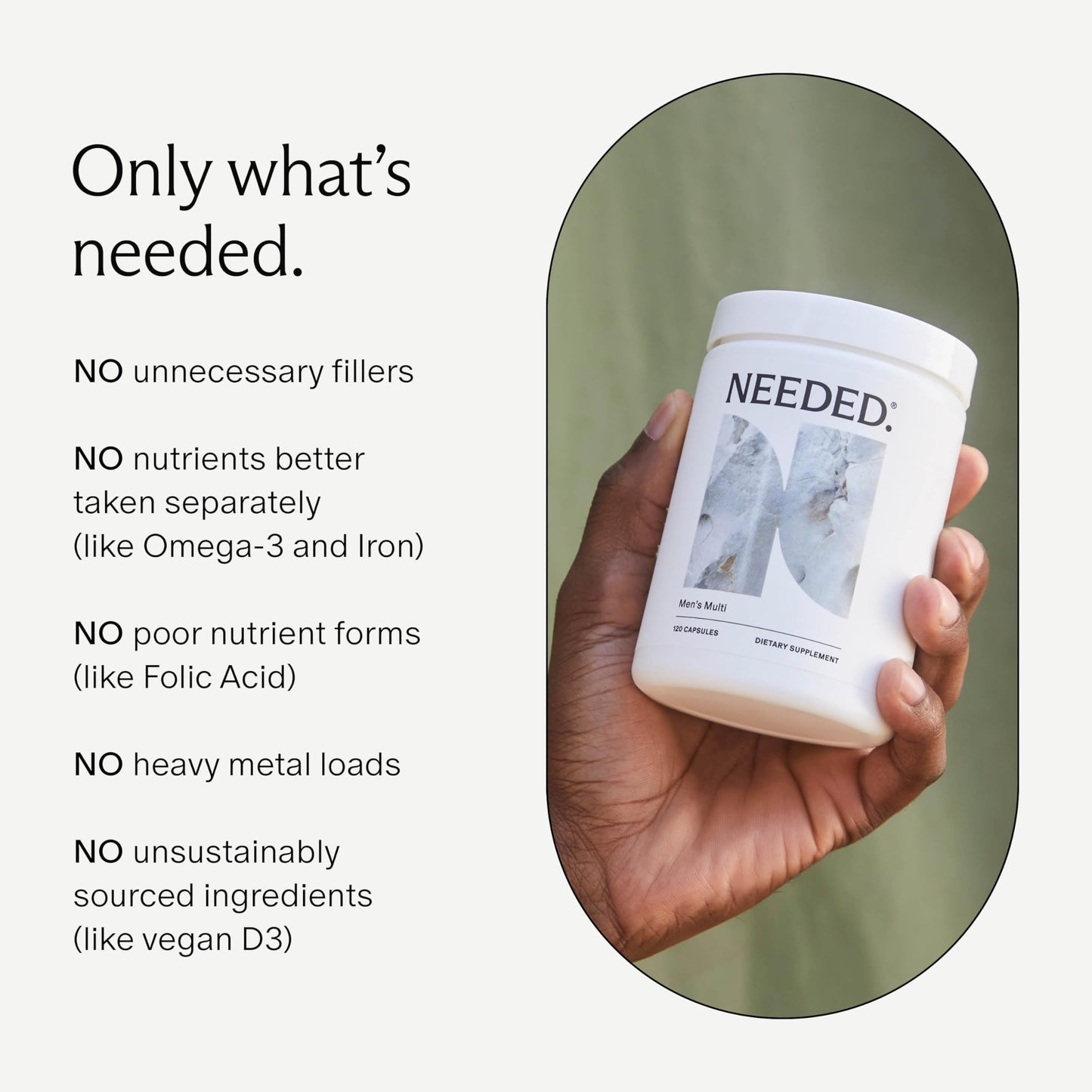 Fertilidad y salud masculina con multivitaminas de Needed