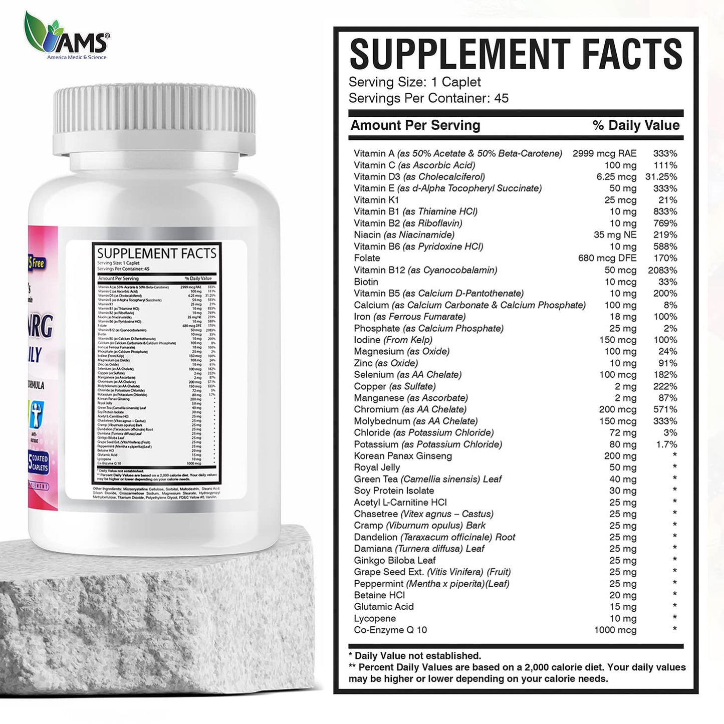 Forma avanzada multivitaminas para mujeres
