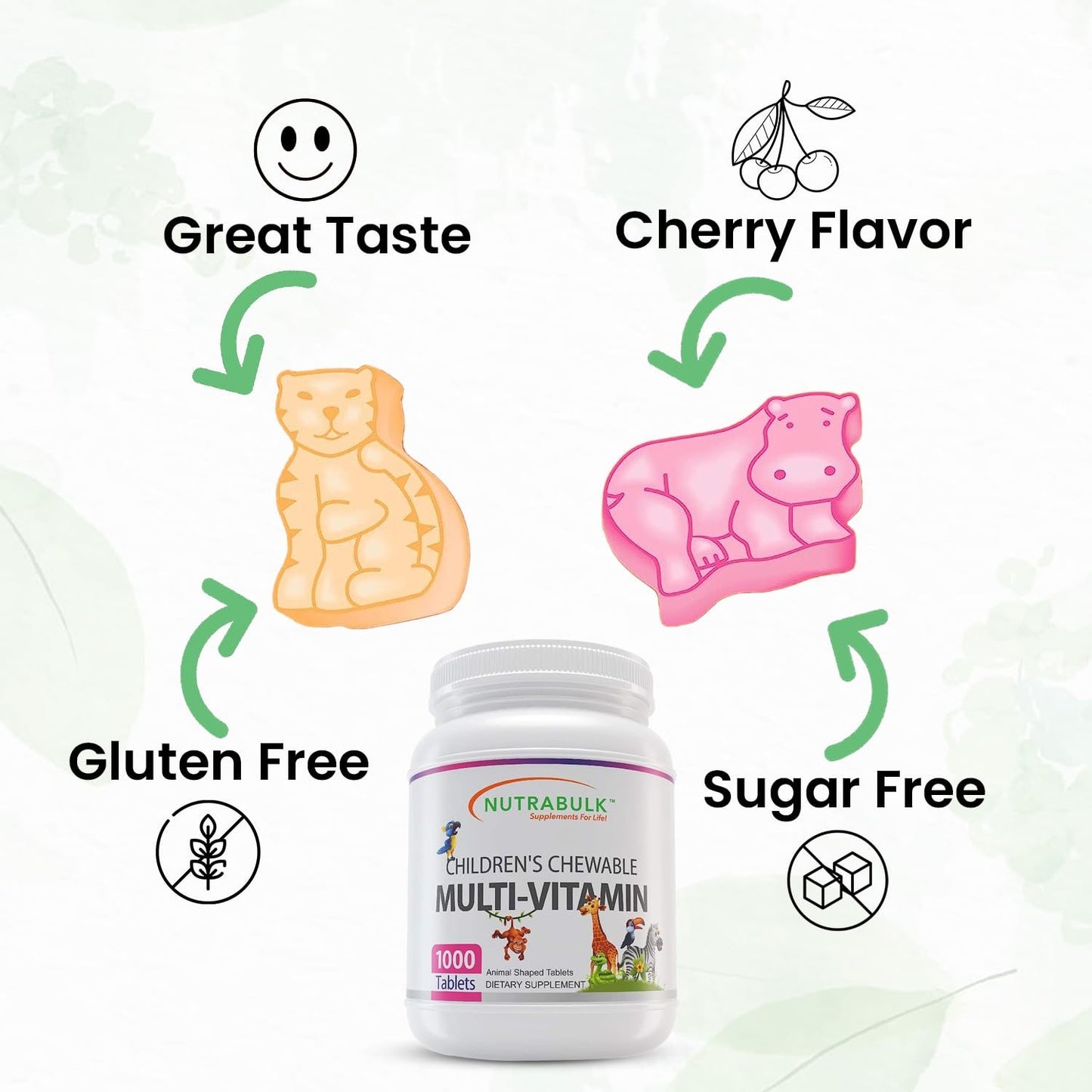 Forma divertida de multivitaminas de animales.