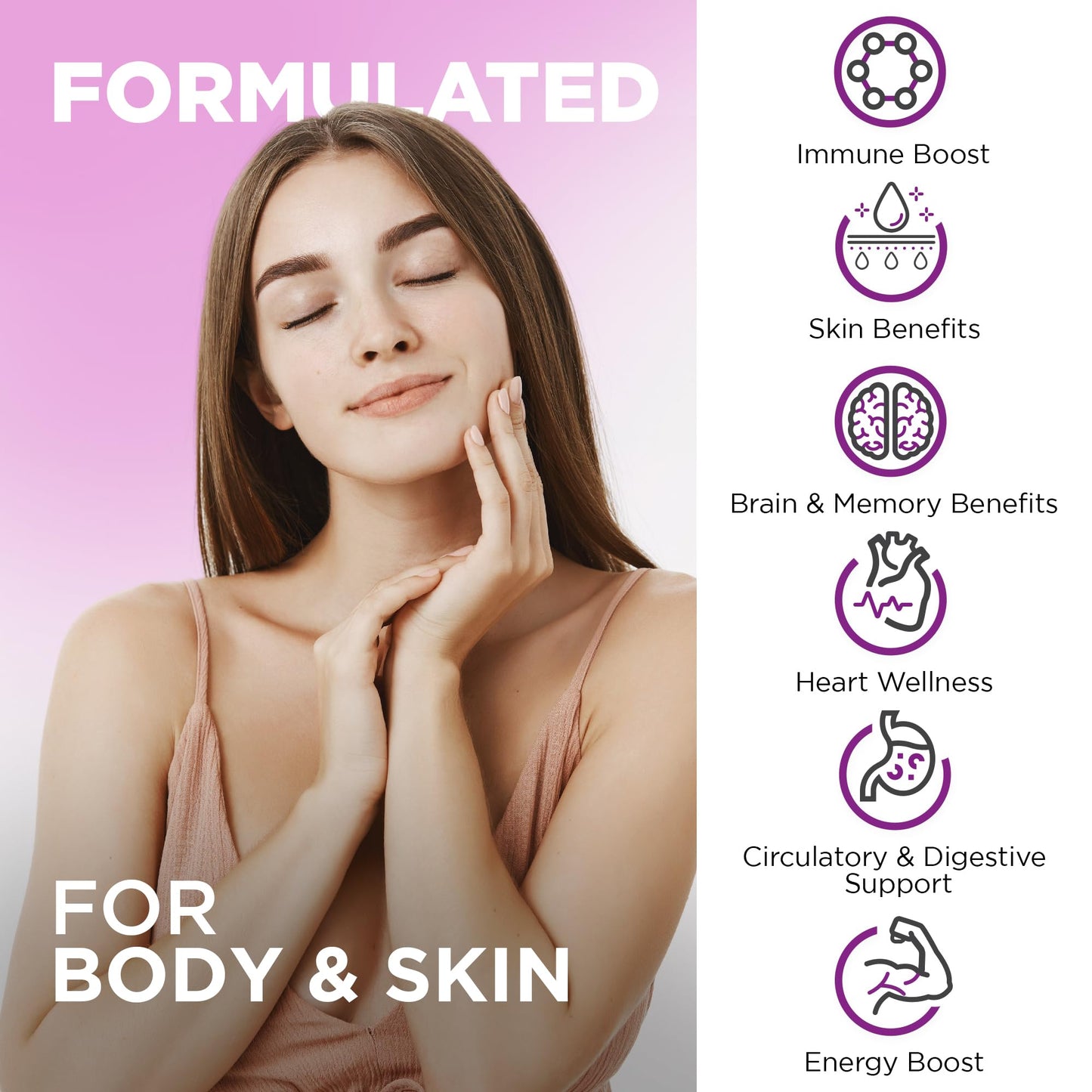 Fórmula de resveratrol vegano