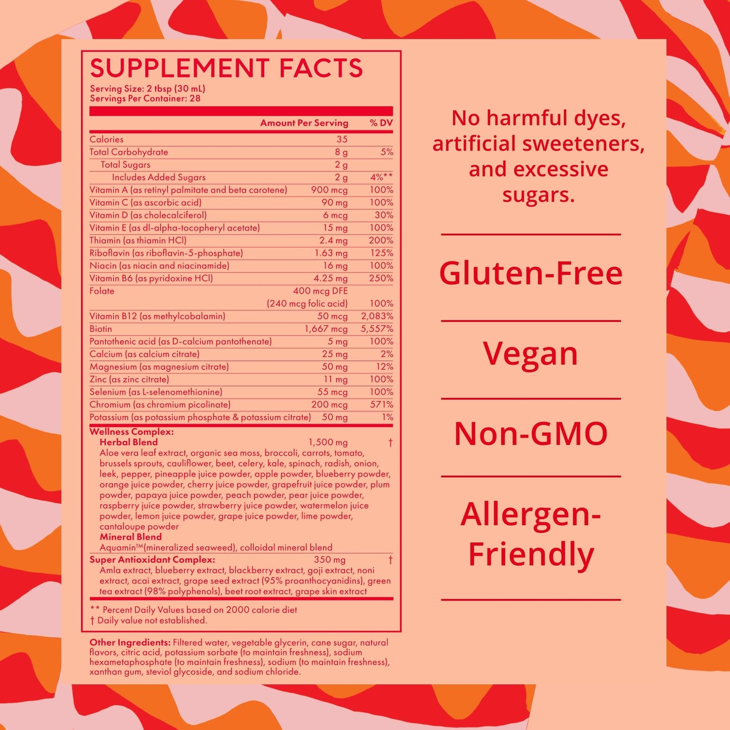Fórmula vegana sin gluten y sin GMO Dr. Kellyann multivitamínico