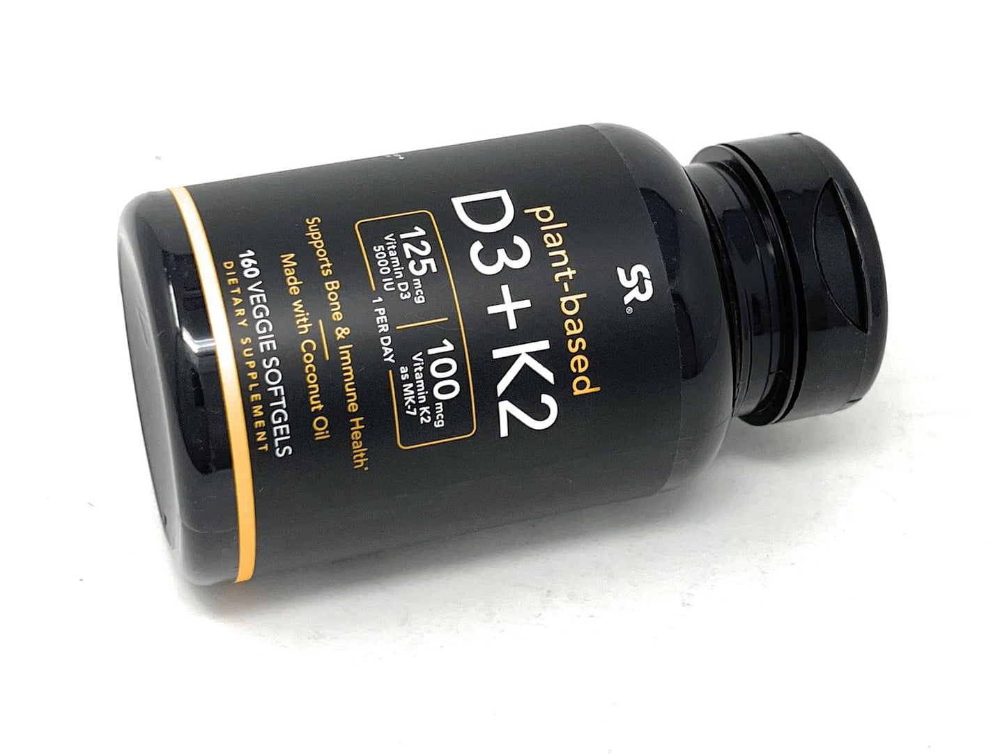 Fórmula vegana vitamina d3 k2 con aceite coco mct 5000 ui