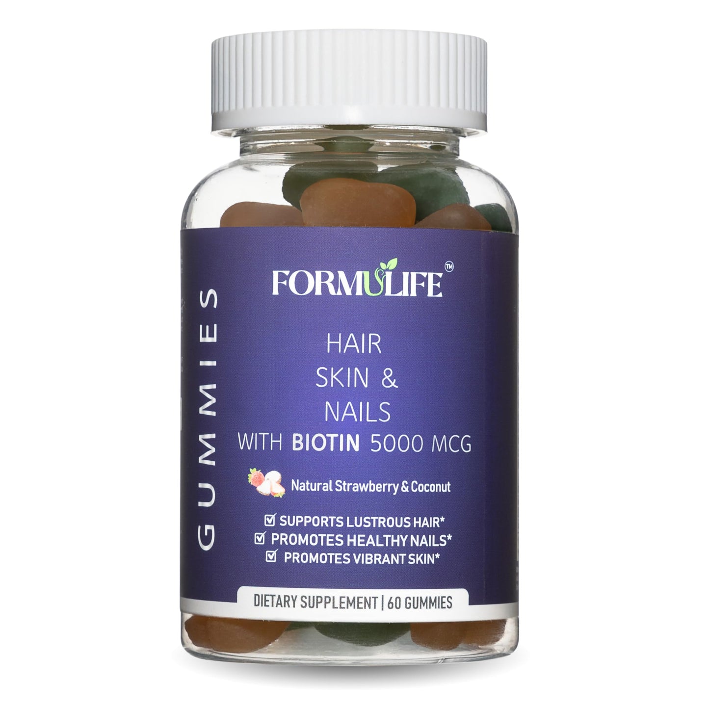 Formulife gominolas veganas para cabello piel y uñas frasco