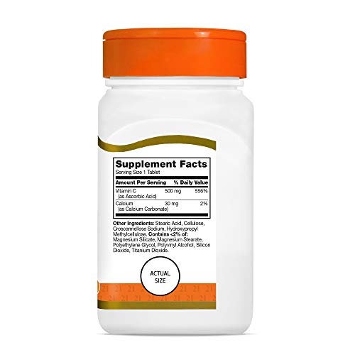 Foto tabletas vitamina c 21st century 500 mg