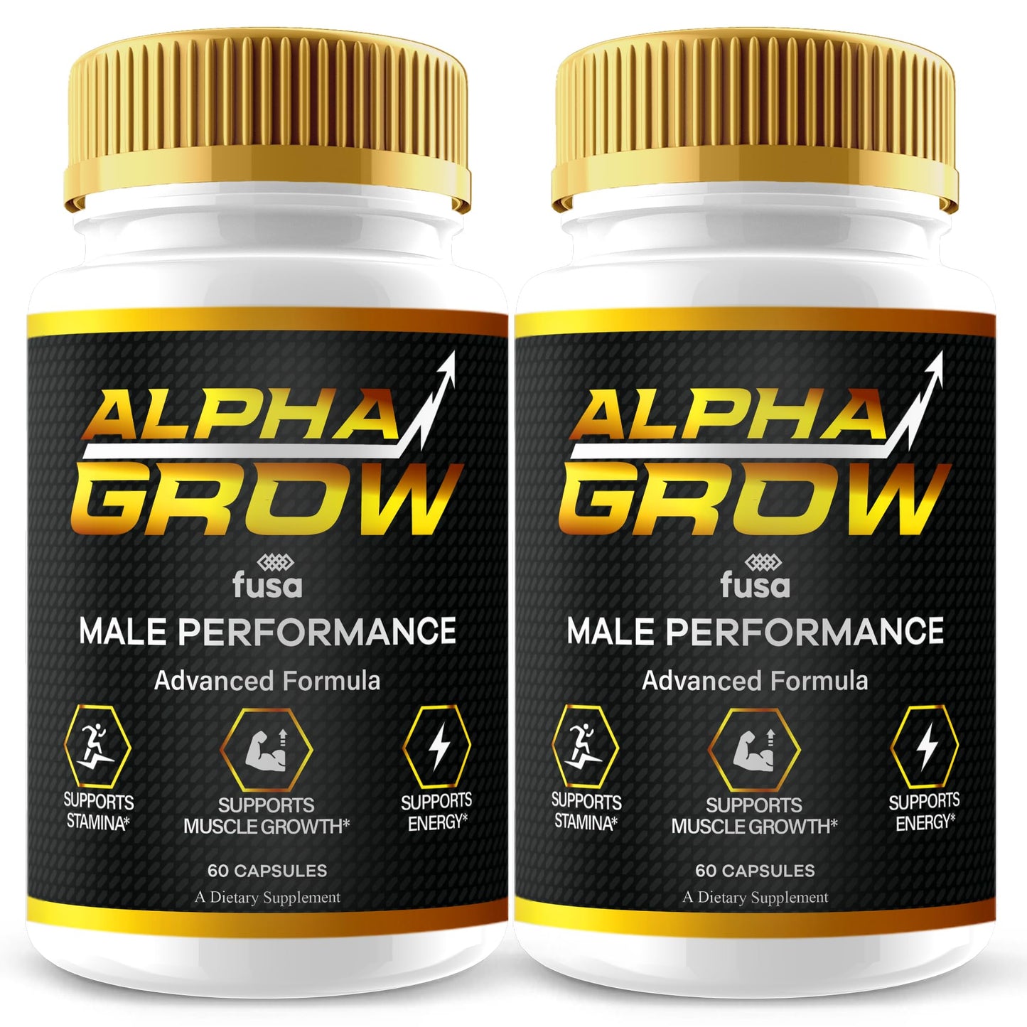 Frasco Alpha Grow suplemento multivitamínico fuerza máxima
